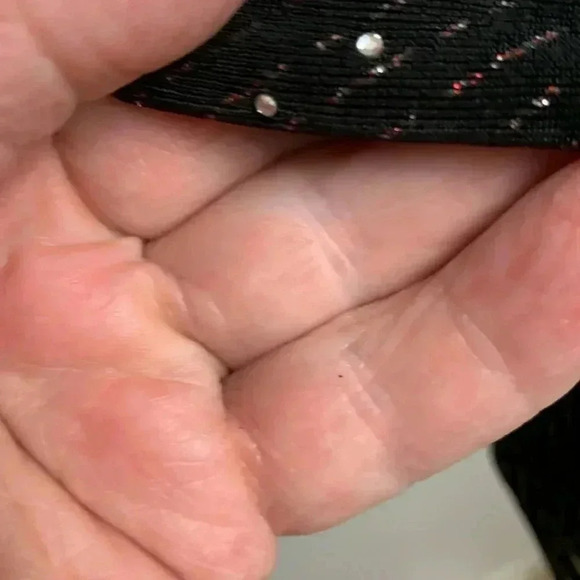 Vintage NWT Piccadilly Open Cardigan w Sparkles Holiday Season Black Size Large - Picture 13 of 16